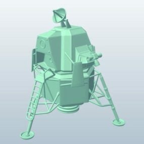 Modelo 3d do módulo da nave espacial lunar