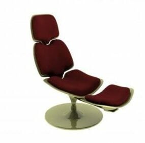 Luksus Lounge Chair One Leg 3d model