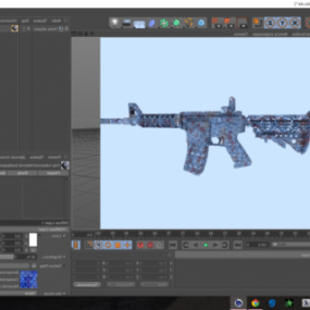 Army M4a1 Rifle 3d model