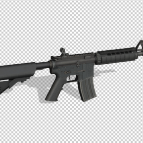 Schwarzes M4a4-Gewehr 3D-Modell