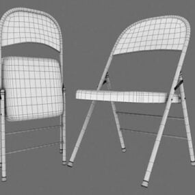 Modello 3d della sedia pieghevole