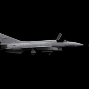 Mig E8 Russian Aircraft דגם תלת מימד