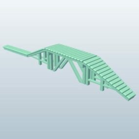 Bridge Garden Structure 3d model