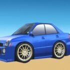 Subaru Cartoon Car
