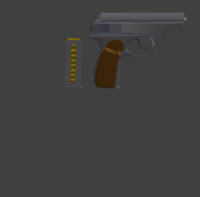 3д модель пистолета Макарова