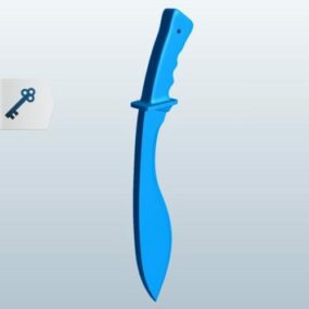 3д модель ножа мачете