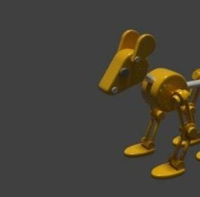 Model 3D robota-pies-maszyna