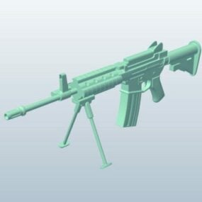 Ak47 Rifle Gun 3d model