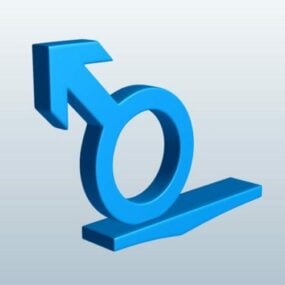 Male Sign Shaped Printable 3d model