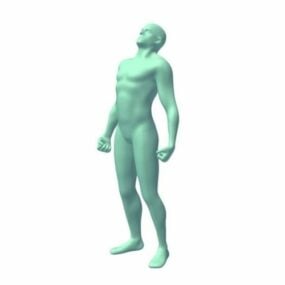Cuerpo masculino de pie modelo 3d