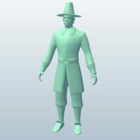 Animated Comics Tom Hanks Character 3d model