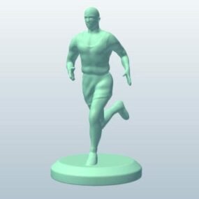 Mandlig løbende figur 3d-model