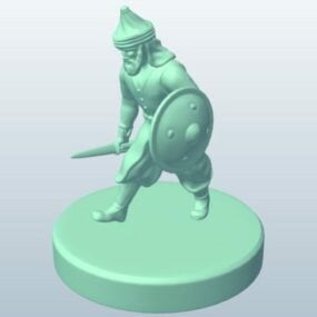 Fantasy Soldier Girl Character 3d model