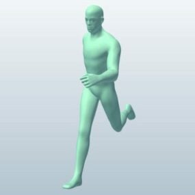 Hombre corriendo personaje modelo 3d