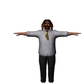 Mankind T-pose Character 3d model