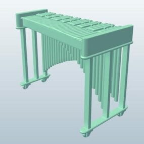 Marimba Instrument 3d model