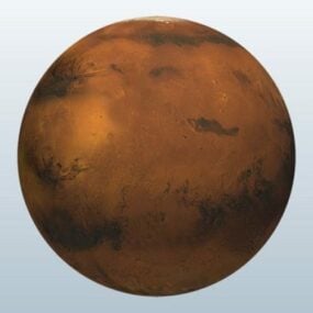 Mars réaliste modèle 3D