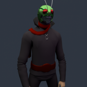 Personnage de masque Antman modèle 3D