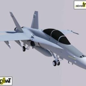 Avion Mcdonnell Fa-18 Hornet modèle 3D