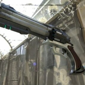 Mccree Revolver Gun 3d model