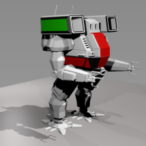 Modello 3d del robot mech