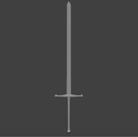 3D model středověkého meče Claymore