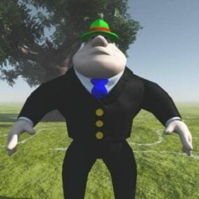 Personnage de l'agent Al Man modèle 3D