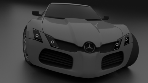 Concepto de coche Mercedes Benz