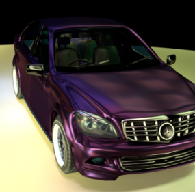 कार मर्सिडीज सी क्लास 3डी मॉडल