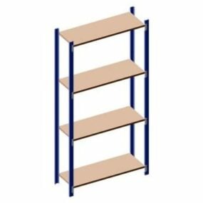 Simple Bookshelf 3d model