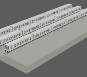 Transport Metro Train 3d model