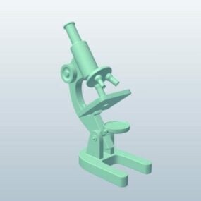 Мікроскоп Lowpoly модель 3d