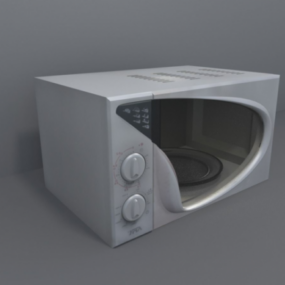 Microwave Glass Door 3d model