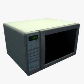 Kitchen Old Microwave Oven 3d model