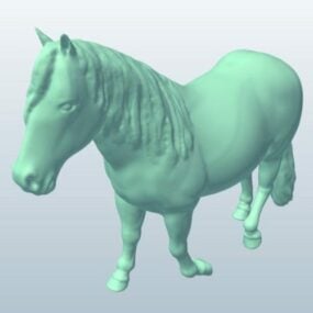 Wild Horse Walking 3d model