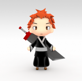 Personagem de desenho animado Itchigo Modelo 3D