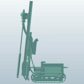 3D model důlního hydraulického vozíku