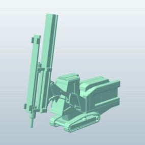 Modelo 3d da máquina de perfuração rotativa de mineração
