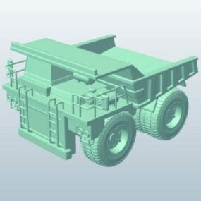 3D model důlního vozíku