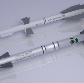 Russische Raketen Raketen 3D-Modell