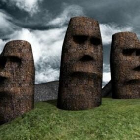 Moai Statue Fiji 3d model
