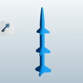 Model rakiety wielostopniowej 3D