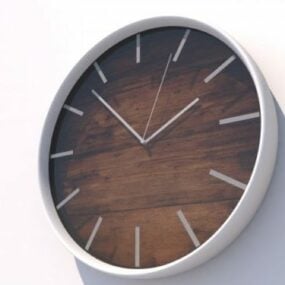Modern Round Clock V1 3d model