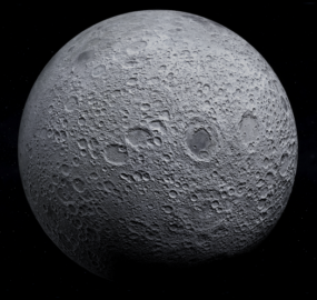 Modelo 3d realista da lua
