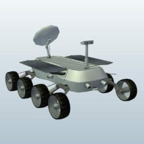 月面探査機の未来的な 3D モデル