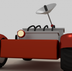 Mond-Buggy-Auto 3D-Modell