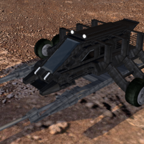 Moonwalker Spaceship 3d model
