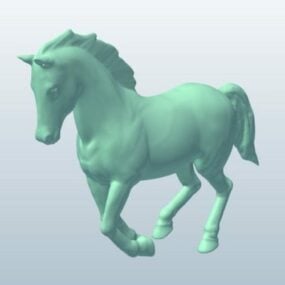 Modelo 3d imprimible del caballo Morgan