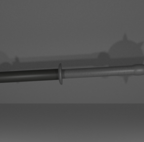 Ranní hvězdná zbraň Lowpoly 3D model
