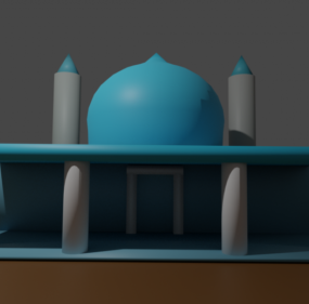 Moskébyggnad 3d-modell